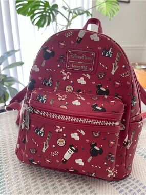 Disney Parks x Loungefly Red Holiday Mini Backpack